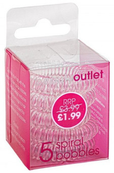 Beauty Outlet 5 Spiral Bobbles Clear