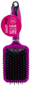 Beauty SalonPro Pink Metallic Paddle Brush BEAU175