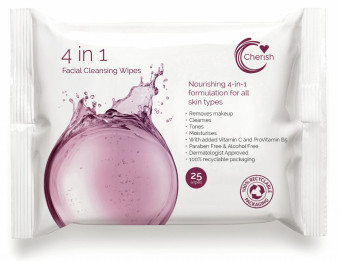 Cherish 4in1 Facial Cleansing Wipes