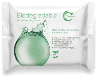 Cherish Biodegradable Facial Cleansing Wipes