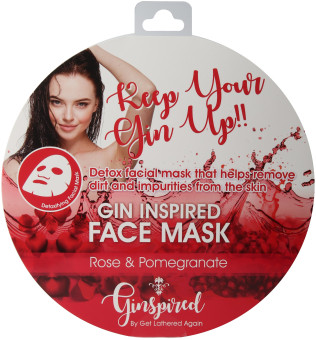 Ginspired Face Masks In Wallets Rose & Pomegranate