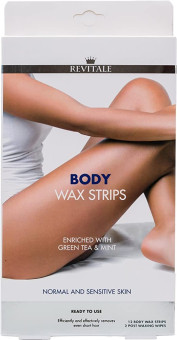 Revitale Body Wax Strips 12s For Normal & Sensitive Skin
