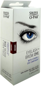Swiss O Par Eyelash & Brow Dye Kit Brown