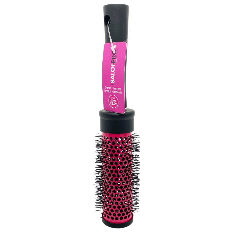 Beauty SalonPro 234mm Pink Thermal Brush BEAU169