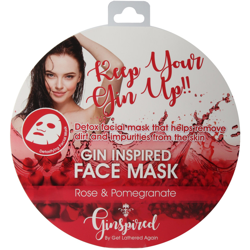 Ginspired Face Masks In Wallets Rose & Pomegranate