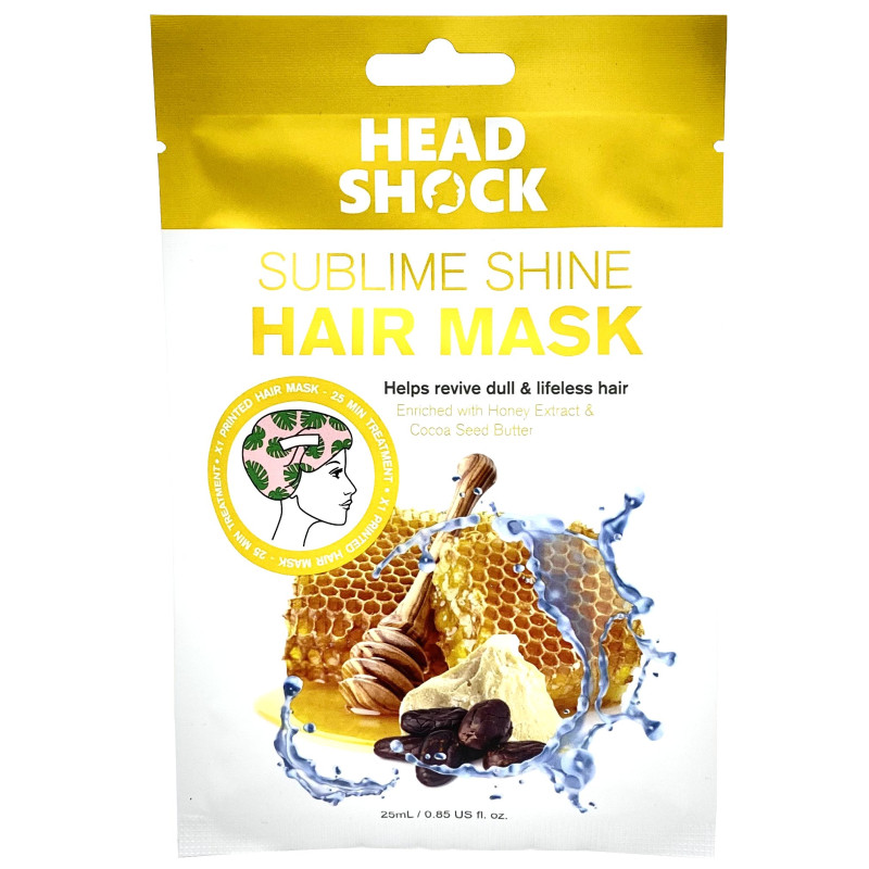 Head Shock Sublime Shine Hair Mask With Honey Extract & Cocoa Seed Butter