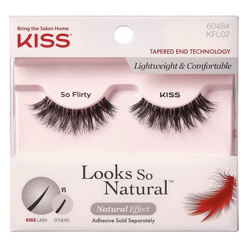 Kiss Looks So Natural Flirty False Eyelashes & Glue 60484