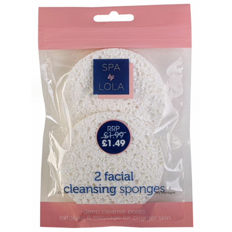 Spa By Lola 2 Facial Cleansing Sponges 