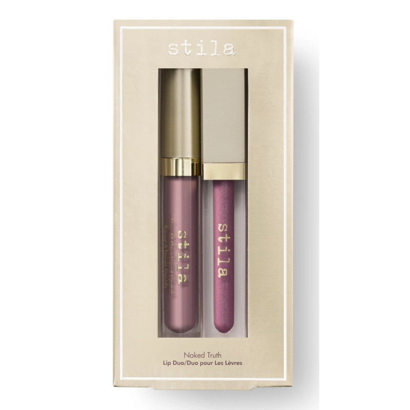 Stila Naked Truth Lip Duo Liquid Lipstick Baci & Lip Gloss Synergy