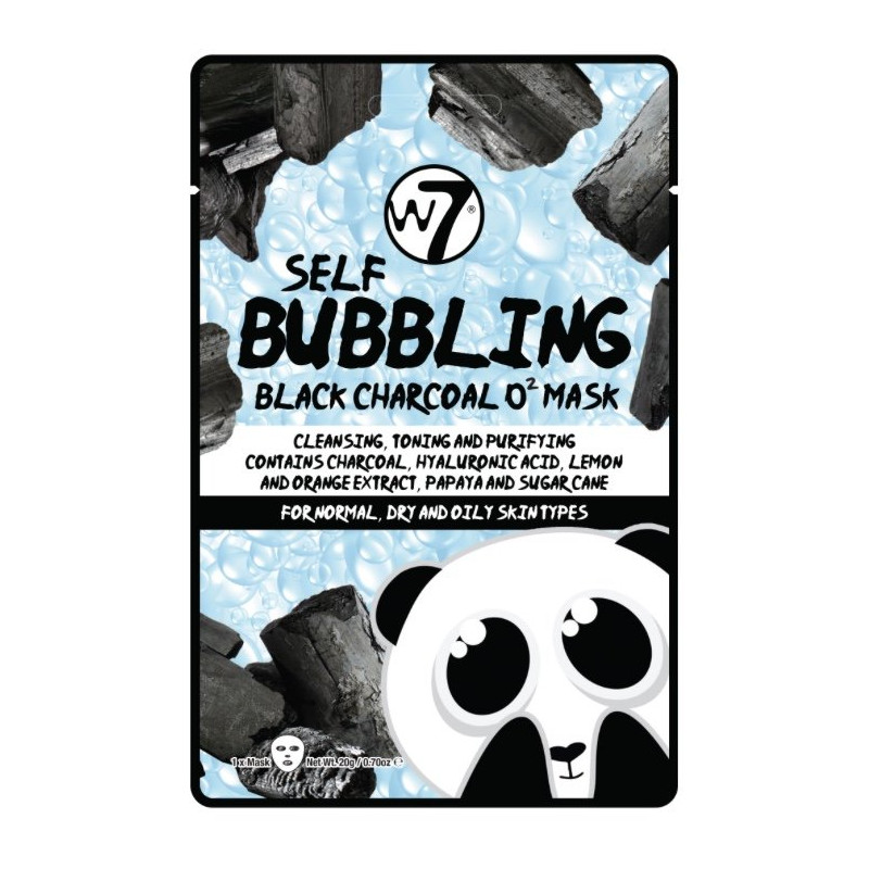 W7 Self Bubbling Black Charcoal O2 Mask